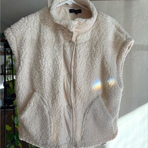 Blu Pepper Cream Teddy Jacket